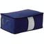 Коробка-органайзер Stenson складная для хранения вещей 46х28х48 см темно-синяя (25877) - миниатюра 1