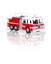 Машинка Driven Micro Пожежна машина, білий з червоним (WH1007Z) - мініатюра 2