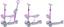 Самокат триколісний з сидінням Qkids Ili Purple, бузковий (HUBA00017) - мініатюра 3