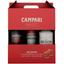Подарочный набор Campari Negroni Perfect Kit: Настойка Campari 25% 1 л + Вермут Cinzano Rosso 15% 1 л + Джин Bickens 40% 1 л - миниатюра 1