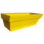Грядка пластикова Укрхимпласт, 210 л, жовта (10648) - мініатюра 1