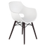 Кресло Papatya Opal-Wox, рама бук венге, матовый белый (4823044301782) - миниатюра 1