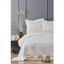 Набор постельное белье с покрывалом пике Karaca Home Carla ekru, евро, молочный, 7 предметов (svt-2000022225670) - миниатюра 1