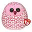 М'яка іграшка - подушка TY Squish-а-Boos Рожева сова Pinky, 20 см (39300) - мініатюра 1