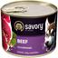 Набір вологих кормів для дорослих собак Savory Gourmand 3+1 з яловичиною 800 г (4 шт. х 200 г) - мініатюра 4