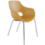 Кресло Papatya Opal-ML PRO, ножки хром, желтый (4820080310266) - миниатюра 1