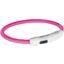 Ошейник для собак Trixie, USB, светящийся, 35 см, розовый - миниатюра 1
