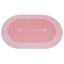 Коврик суперпоглащающий в ванную Stenson 80x50 см овальный светло-розовый (26284) - миниатюра 1