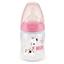Пляшечка для годування NUK First Choice Plus Жираф, з силіконовою соскою, 150 мл, рожевий (3952399) - мініатюра 1