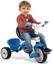 Триколісний велосипед Smoby Toys з козирком, багажником і сумкою, синій (741102) - мініатюра 5
