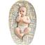 Подушка для вагітних та годування Papaella U-подібної форми з ґудзиком, 30х190 см, акварель бежева - мініатюра 2