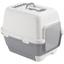 Туалет для кошек Stefanplast Cathy Clever&Smart с фильтром 58х45х48 см белый/серый (98712) - миниатюра 1