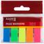 Закладки пластиковые Axent Delta, 5 цветов, 12х45 мм, 125 шт. (D2450-01) - миниатюра 1