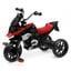 Дитячий мотоцикл на педалях Rollplay BMW R1200 GS, червоний (42314) - мініатюра 2