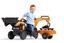 Дитячий трактор на педалях Falk 967N Case CE, з причепом та ковшами, помаранчевий (967N) - мініатюра 4