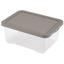 Ящик пластиковий з кришкою під ліжко Heidrun Intrigobox, 18 л, 43х33х18 см, сіро-коричневий (4682) - мініатюра 1