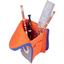 Пенал-подставка Yes PH-M1 Erudite, 21х9х4 см, оранжевый (532909) - миниатюра 4
