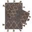 Набор ковриков Irya Agnes gri, коричневый (svt-2000022299572) - миниатюра 1