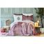 Набор постельное белье с одеялом Karaca Home Volante g.kurusu, евро, розовый, 11 предметов (svt-2000022267908) - миниатюра 1