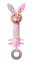 Іграшка-піщалка BabyOno Кролик Юлія, 24 см, рожевий (621) - мініатюра 1