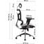 Офисное кресло GT Racer B-237A, черное (B-237A Black) - миниатюра 15