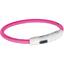 Нашийник для собак Trixie, USB, що світиться, 45 см, рожевий - мініатюра 1