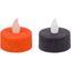 Набір свічок Yes! Fun Хелловін LED, 2 шт., чорна+помаранчева (973690) - мініатюра 1