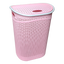 Корзина для белья Irak Plastik Gordes, 52 л, розовый (LA150) - миниатюра 1