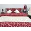 Комплект постельного белья Ecotton семейный 15505 Снежинка на красном (24267) - миниатюра 2