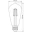 LED лампа Titanum Filament ST64 6W E27 2200K бронза (TLFST6406272A) - миниатюра 3
