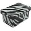 Коробка Qutu Style Box Zebra, з кришкою, 5 л, 13.5х19х28.5 см, чорно-біла (STYLE BOX з/кр. ZEBRA 5л.) - мініатюра 1