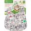 Непромокающий нагрудник с карманом Эко Пупс Eсo Cotton Premium Бегемотики, 30х21 см, молочный с серым (EPB-005) - миниатюра 1
