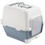 Туалет для котів Stefanplast Cathy Clever&Smart з фільтром 58х45х48 см білий/синій (98708) - мініатюра 1