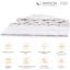 Ковдра бамбукова MirSon Luxury Exclusive №1377, зимова, 200x220 см, біла - мініатюра 6