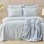 Комплекты постельного белья с покрывалом и пледом Karaca Home Infinity New, ранфорс, евро, 220х200 см, светло-голубой (svt-2000022300599) - миниатюра 1