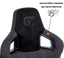 Геймерское кресло GT Racer черное с темно-серым (X-8005 Dark Gray/Black Suede) - миниатюра 4