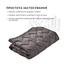 Одеяло-спальник Турист Ideia с молнией, 190х140 см, коричневий (8-34955) - миниатюра 3