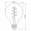 Лампа LED Videx Filament 5 W E27 2200 K дімерна бронза (VL-G95FASD-05272) - мініатюра 3
