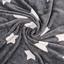 Плед флисовый Home line Фланель Звезды, 150х195 см, серый (164491) - миниатюра 2