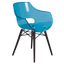 Кресло Papatya Opal-Wox, бук венге, голубой (4820150080129) - миниатюра 1