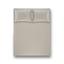 Простыня на резинке с наволочкой Penelope Laura light grey, 200х100+70х50 см, хлопок, светло-серый (svt-2000022278218) - миниатюра 1