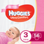 Подгузники для девочек Huggies Ultra Comfort 3 (5-9 кг), 56 шт. - миниатюра 1
