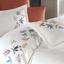 Комплект постельного белья Dantela Vita Hazan beyaz сатин с вышивкой семейный белый (svt-2000022323574) - миниатюра 3