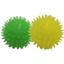 Іграшка для собак Fox М'ячі з шипами, із запахом ванілі, 4 см, жовтий та зелений - мініатюра 1