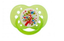 Пустушка силіконова Lindo Дерево, кругла, 12 + міс., салатовий з білим (А 31/12 + зел) - мініатюра 1