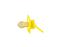 Пустушка латексна Baby Team, класична, 0+ міс., жовтий (3220_желтий) - мініатюра 3