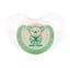 Пустышка силиконовая Baby Team, ортодонтическая, 0+ мес., зеленый (3100_медвежонок) - миниатюра 1