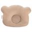 Подушка для немовлят ортопедична Papaella Ведмедик, діаметр 8 см, бежевий (8-32377) - мініатюра 1