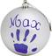 Рождественский шар Baby Art, 11 см, серебристый (34120155) - миниатюра 1