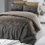 Комплект постельного белья Victoria Sateen Pandora Brown, сатин, евростандарт, 220х200 см, коричневый (2200000551719) - миниатюра 1